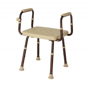 Medline Shower Chairs with Microban - Elements Backless Shower Stool with Microban Treatment - MDS89740ELMB