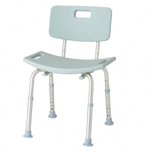 Medline Knockdown Bath Benches with Microban - Knockdown Bath Bench with Back and Microban Treatment - MDS89745KDMB