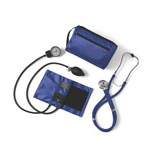 Medline Compli-Mates Sprague Rappaport Combination Kits - Sphygmomanometer / Sprague Rappaport Stethoscope Combo Kit, Blue - MDS9124