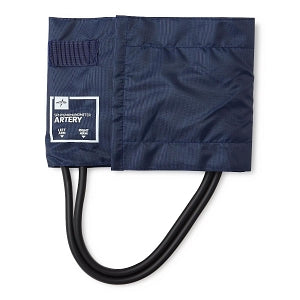 Medline Double-Tube PVC Inflation Bags & Nylon Range Finder Cuffs - PVC Sphygmomanometer Bladder with 2-Tube Inflation Bag and Nylon Rangefinder Cuffs, Adult - MDS91420