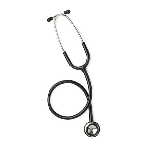 Medline Elite Stainless Steel Stethoscope - Elite Adult Stainless Steel Stethoscope, Black - MDS92260