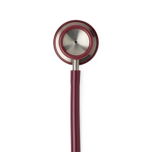 Medline Elite Stainless Steel Stethoscope - Elite Adult Stainless Steel Stethoscope, Burgundy - MDS92280