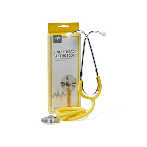 Medline Single-Head Stethoscope - Single-Head Stethoscope, Yellow - MDS926108