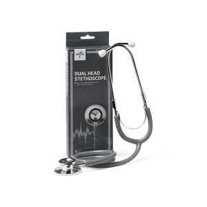 Medline Dual-Head Stethoscopes - Dual-Head Stethoscope, Gray - MDS926202