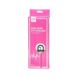 Medline Dual-Head Stethoscopes - Dual-Head Stethoscope, Pink - MDS926209