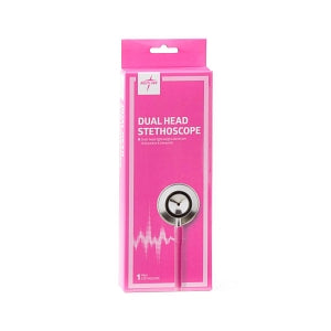 Medline Dual-Head Stethoscopes - Dual-Head Stethoscope, Pink - MDS926209