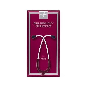 Medline Synergy Dual-Frequency Stethoscopes - Synergy Dual-Frequency Stethoscope, Burgundy - MDS926504