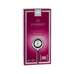 Medline Synergy Dual-Frequency Stethoscopes - Synergy Dual-Frequency Stethoscope, Burgundy - MDS926504