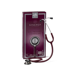 Medline Synergy Dual-Frequency Stethoscopes - Synergy Dual-Frequency Stethoscope, Burgundy - MDS926504