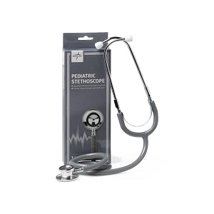 Medline Pediatric Stethoscopes - Dual-Head Pediatric Stethoscope, Gray - MDS9557