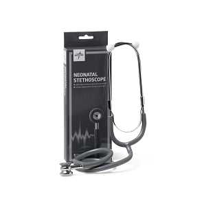 Medline Neonatal Stethoscopes - Dual-Head Neonatal Stethoscope, Gray - MDS9565