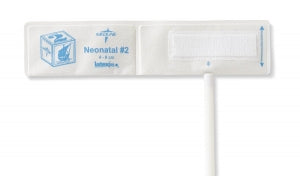 Medline Soft Cloth Single-Tube Neonatal BP Cuffs with Luer Connector - Disposable Soft Cloth Single-Tube Blood Pressure Cuff with Slip Luer, Neonatal #2 - MDS9742