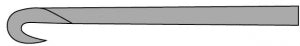 Medline Arthroscopy Knives - KNIFE, ARTHR, 90 DEG HOOK, LATRL CUT, 240MM - MDS9911155