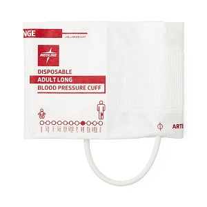 Medline Single-Tube Blood Pressure Cuffs with Marquette Connector - Disposable Single-Tube Blood Pressure Cuff with Marquette Connector, Adult Long - MDS9913MQL