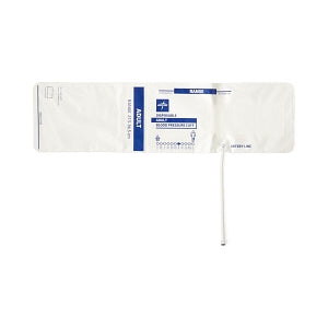 Medline Single-Tube Blood Pressure Cuffs with Male Marquette Connector - Disposable 1-Tube Blood Pressure Cuff with Male Marquette Connector, Adult - MDS9913MQML