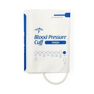 Medline Single-Tube Blood Pressure Cuffs with Screw Connector - Disposable Single-Tube Blood Pressure Cuff with Screw Connector, Thigh - MDS9915DM