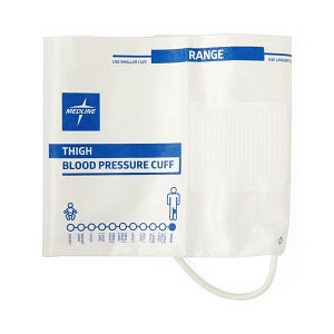 Medline Single-Tube Blood Pressure Cuffs with Male Marquette Connector - Disposable 1-Tube Blood Pressure Cuff with Male Marquette Connector, Thigh - MDS9915MQML