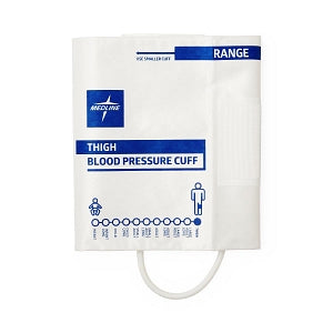 Medline Single-Tube Blood Pressure Cuffs with Slip Luer Connector - Disposable Single-Tube Blood Pressure Cuff with Slip Luer Connector, Thigh - MDS9915SL