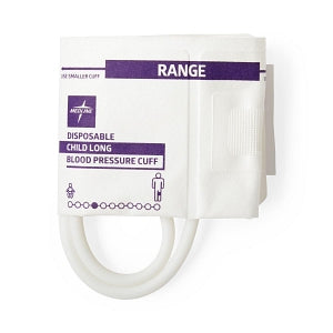 Medline Double-Tube Blood Pressure Cuffs with Screw Connector - Disposable 2-Tube Blood Pressure Cuff with Screw Connector, Child Long - MDS9921DML