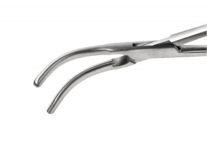 Medline Zeppelin Curved Clamps - Zeppelin Angled Hysterectomy Clamp, Curved, 9-1/2" - MDS9930626