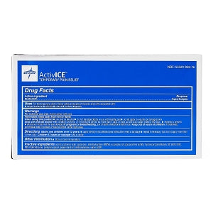 Medline ActivICE Topical Pain Reliever - ActivICE Topical Pain Reliever Dispenser Box, 100 5 gm Packs - MDSAICEPK