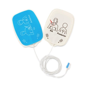 Medline Defibrillator Pads - Anderson Radiotransparent Adult Defibrillator Pad with Leads-In Packaging - MDSC200AC