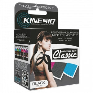 Kinesio Kinesio Tex Classic Tapes - Kinesio Tex Classic Tape, 2" x 4.37 yd., Bulk, Black - CKT95125