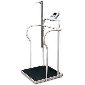 Doran Digital Handrail Scales - Digital Scale with Dual Handrail and Height Rod, 800 lb. Capacity - DS7060-HR