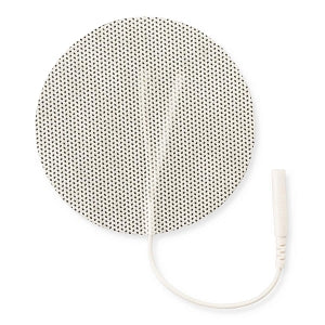 Compass Health Reusable Electrodes - Round White Cloth Electrodes, 2.75" dia., 4/Pack - EF3000WC2