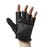 Safariland, LLC Easy On and Off Wheelchair Glove - GLOVE, PARAPUSH, WHEELCHAR, HLF FNGR, L, BLK - 1010826