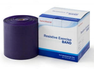 Sanctuary Health Exercise Bands - Exercise Bands, Plum, Level 5, 50 yd. Rolls - SHXP1B