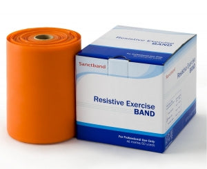 Sanctuary Health Exercise Bands - Exercise Bands, Orange, Level 2, 50 yd. Rolls - SHXR1B