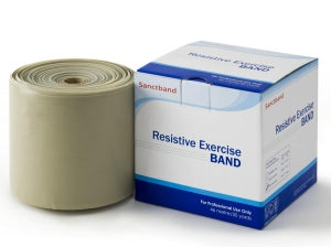 Sanctuary Health Exercise Bands - Exercise Bands, Gray, Level 6, 50 yd. Rolls - SHXS1B