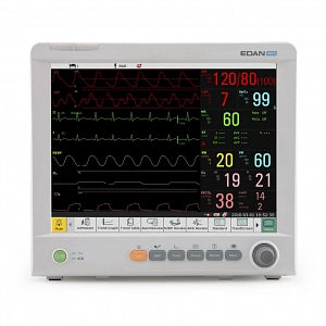 Edan Instruments, Inc Edan iM80 Patient Monitors - iM80 Touchscreen Patient Vitals Monitor with ECG, Blood Pressure, SpO2, Temperature, Printer - IM80.S.P