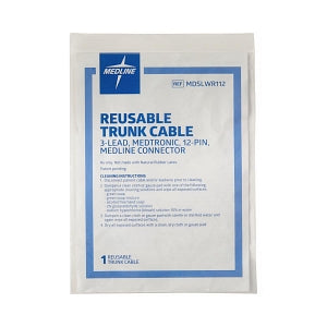 Medline Reusable ECG Trunk Cables - LEADWIRE, CABLE, REUS, 3-LEAD, MEDTRONIC - MDSLWR112