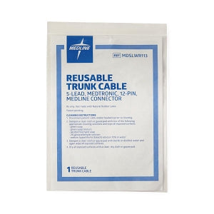 Medline Reusable ECG Trunk Cables - LEADWIRE, CABLE, REUS, 5-LEAD, MEDTRONIC - MDSLWR113