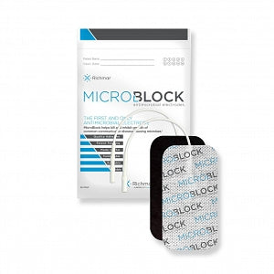 Rich-Mar MicroBlock Antimicrobial Cloth Electrodes - MicroBlock Antimicrobial Cloth Electrodes, 2" x 3.5" Rectangle - 400-879-MIC