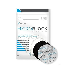 Rich-Mar MicroBlock Antimicrobial Cloth Electrodes - MicroBlock Antimicrobial Cloth Electrodes, 2" Round - 400-872-MIC