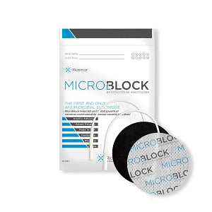 Rich-Mar MicroBlock Antimicrobial Cloth Electrodes - MicroBlock Antimicrobial Cloth Electrodes, 3" Round - 400-881-MIC