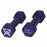 Fabrication Enterprises Inc CanDo Vinyl-coated Iron Dumbbells - Vinyl-Coated Iron Dumbbell, 2 lb., Violet, Pair - 10-0551-2