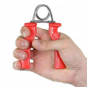 Fabrication Enterprises Hand Grip Exercisers - Fixed-Resistance Hand Grip Exerciser Pair, Red, Medium Resistance - MDSP100807