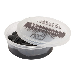 Fabrication Enterprises Inc Theraputty Standard Exercise Putty - Theraputty for Handgrip, Black, Extra Firm, 4 oz. - 10-1468