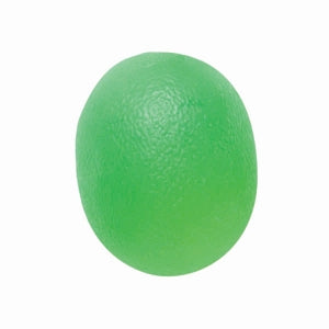 Fabrication Enterprises CanDo Gel Ball Hand Exercisers - SQUEEZE BALL, HAND, OVAL, MEDIUM, GREEN - 10-1893