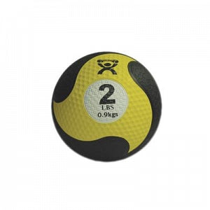 Fabrication Enterprises CanDo Firm Medicine Balls - Yellow 2-lb. 8" dia. Firm Rubber Medicine Ball - 10-3141