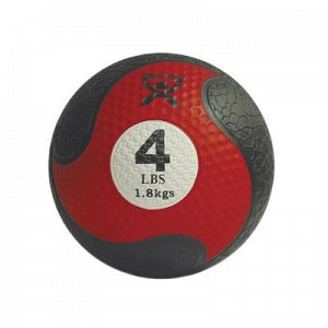 Fabrication Enterprises CanDo Firm Medicine Balls - Red 4-lb. 8" dia. Firm Rubber Medicine Ball - 10-3142