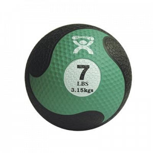 Fabrication Enterprises CanDo Firm Medicine Balls - Green 7-lb. 9" dia. Firm Rubber Medicine Ball - 10-3143