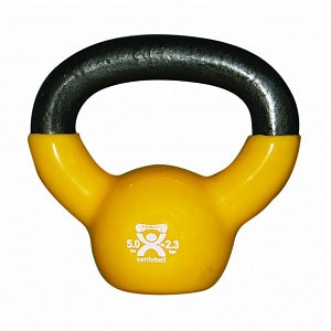 Fabrication Enterprises CanDo Kettleballs - KETTLEBELL, 5LB, YELLOW, CANDO - 10-3191