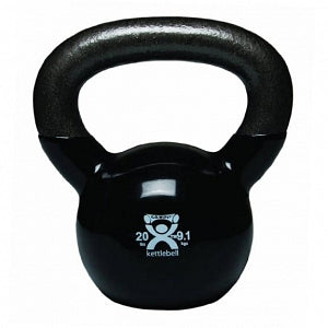 Fabrication Enterprises CanDo Kettleballs - KETTLEBELL, 20LB, BLACK, CANDO - 10-3195