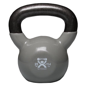 Fabrication Enterprises CanDo Kettleballs - KETTLEBELL, 25LB, SILVER, CANDO - 10-3196