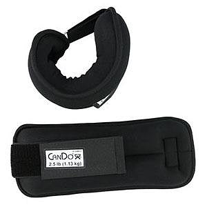 Fabrication Enterprises CanDo Weight Straps - Black 2.5-lb. Weight Cuff and Straps Pair - 10-3384-2